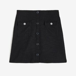 Button front mini skirt H&M size m